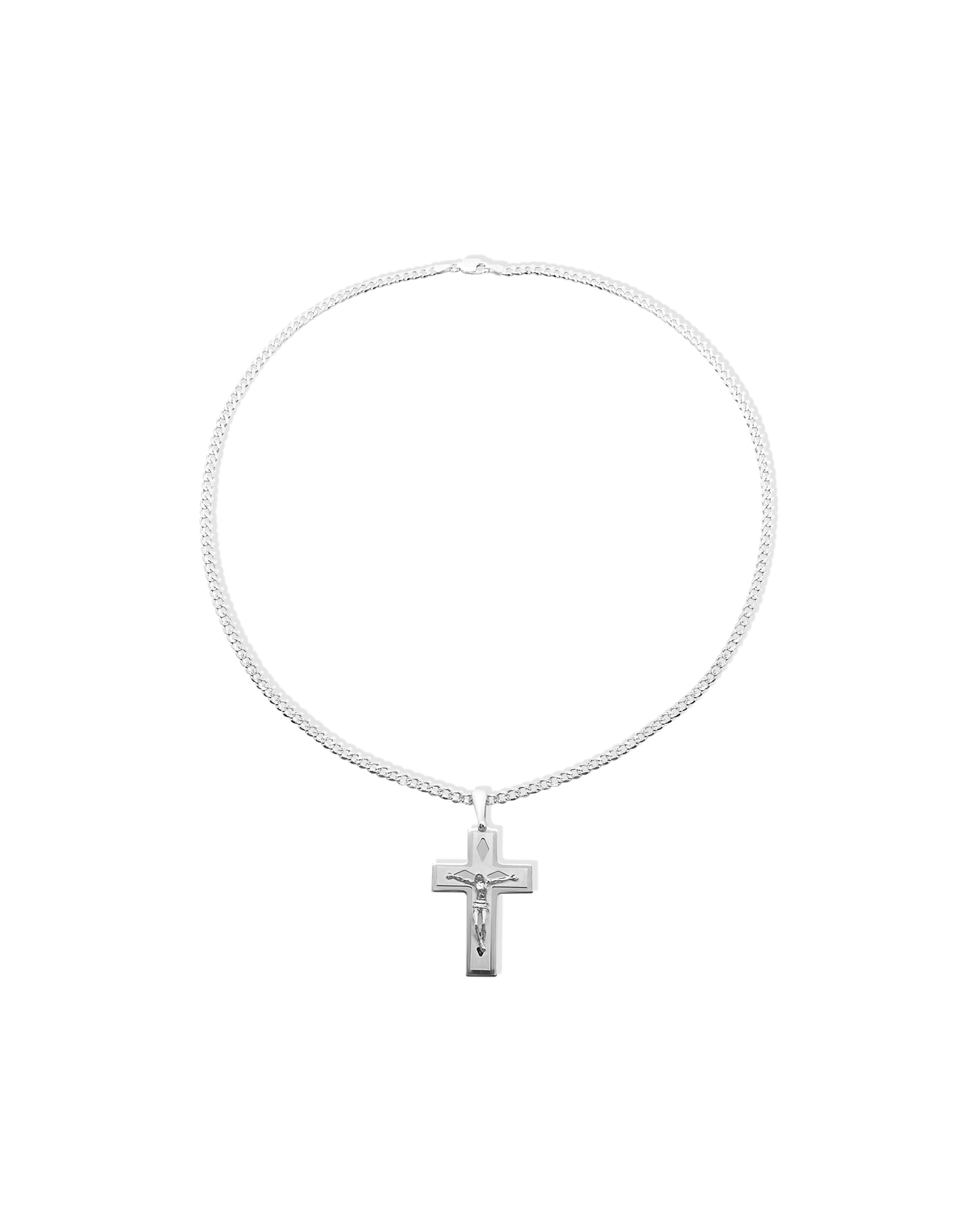 The Maiori Cross Necklace | Gold Vermeil and Sterling Silver