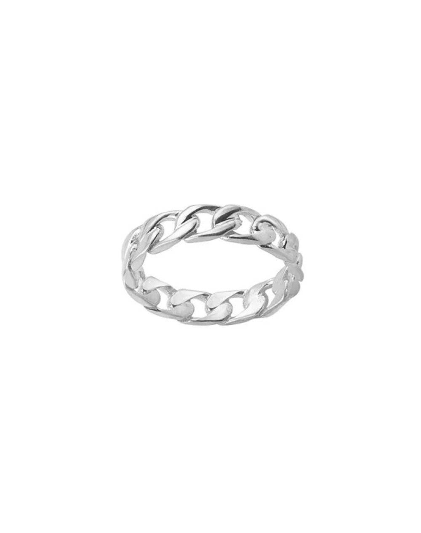 The Mid Size Curb Ring | Gold Vermeil and Silver