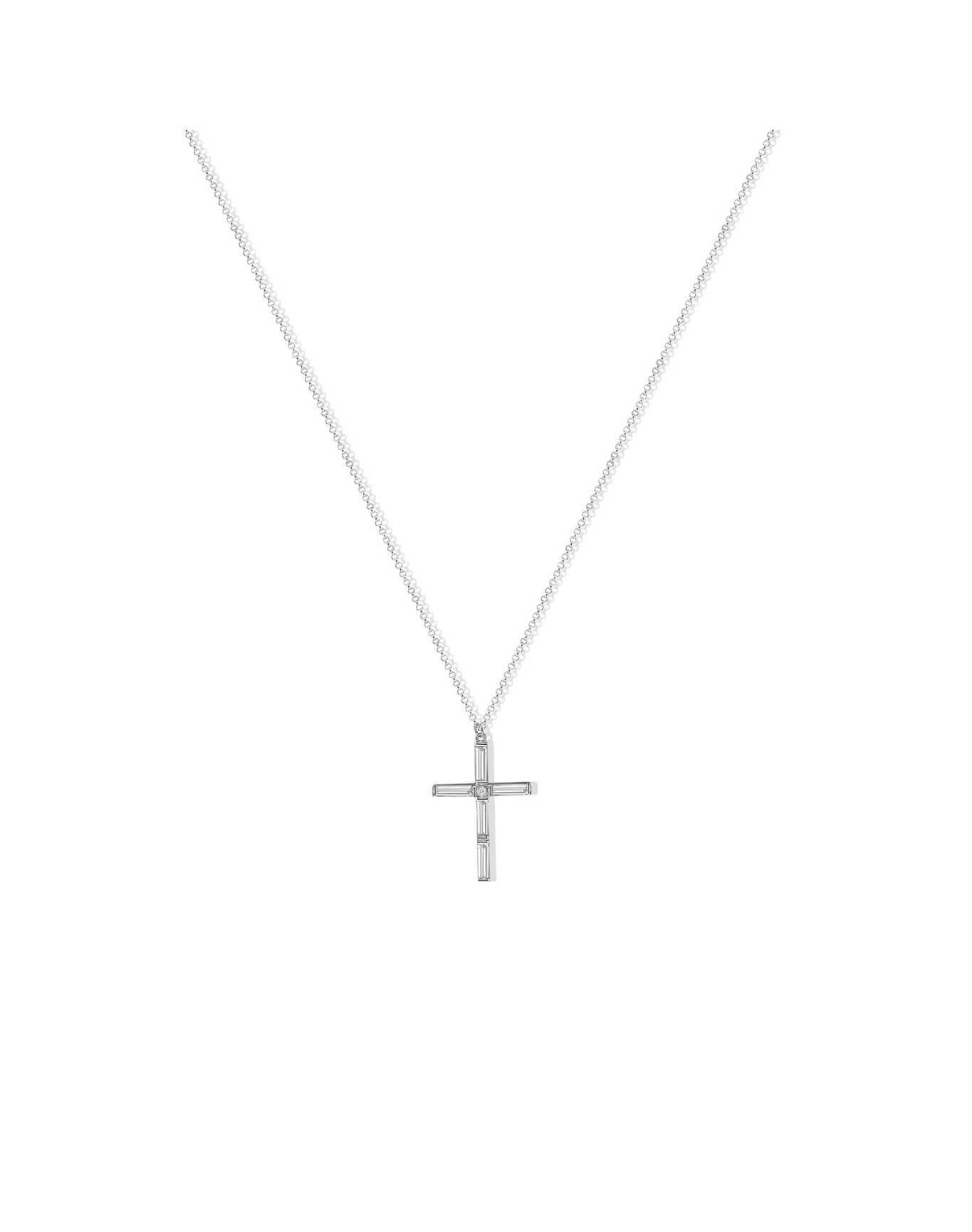 The Mini Celia Cross Necklace | Gold and Silver