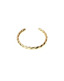 The Open Rope Cuff Bangle | Brass