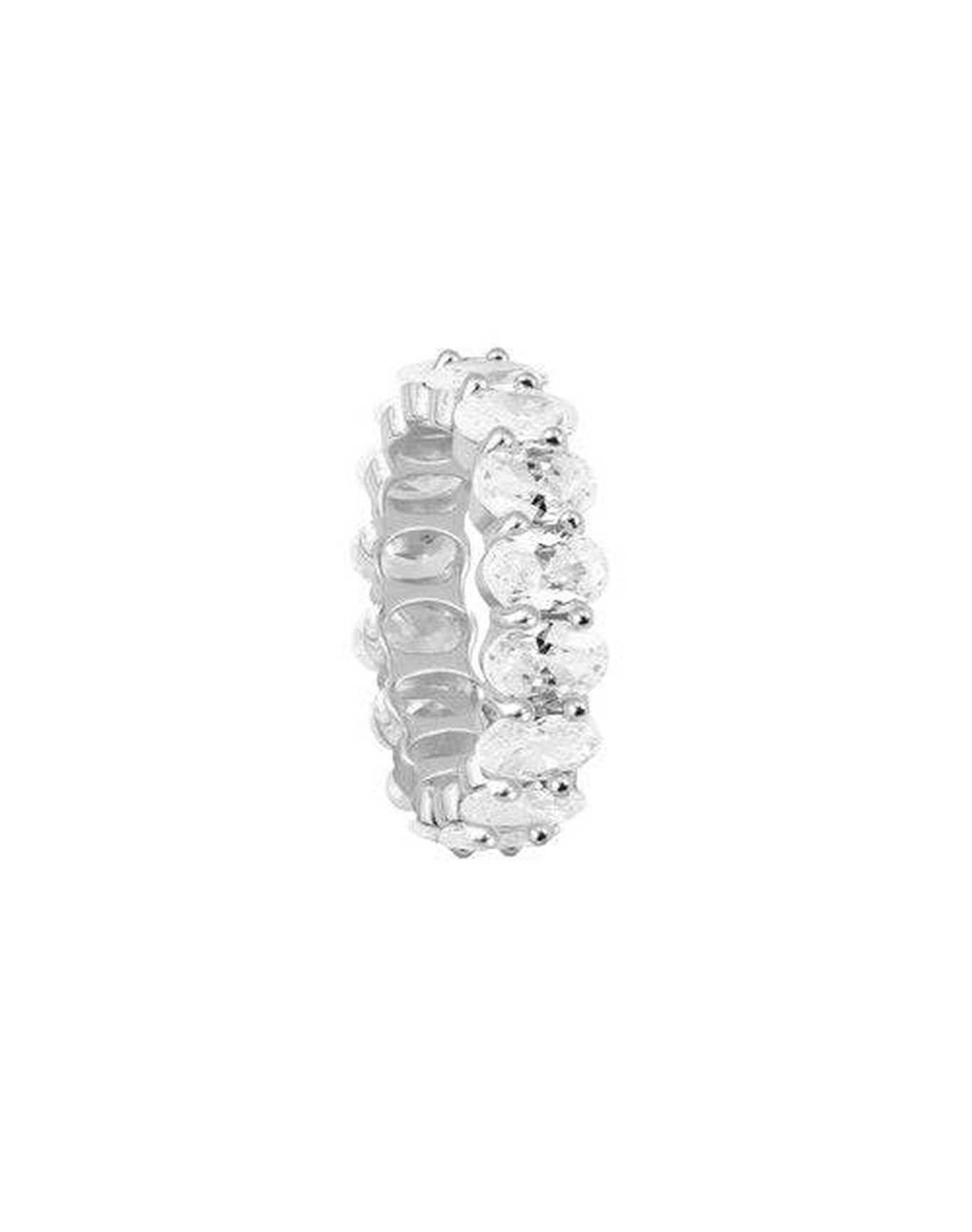 The Oval Cut Eternity Band | Gold Vermeil and Silver