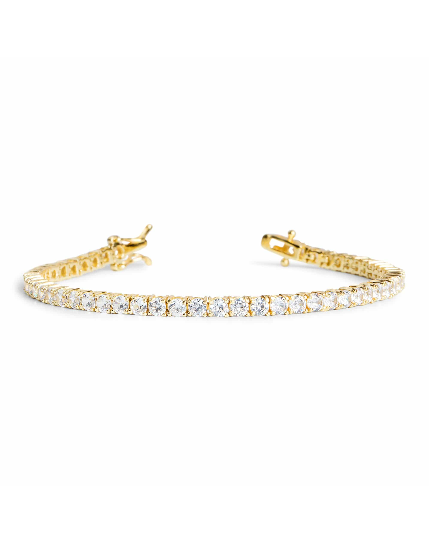 The Pave' Tennis Bracelet | Gold Vermeil and Silver