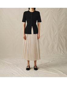The Pleated Skirt | Sand