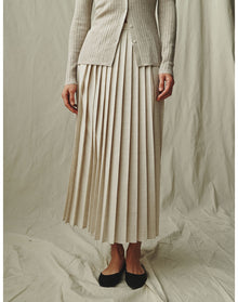The Pleated Skirt | Sand