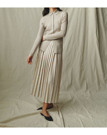 The Pleated Skirt | Sand