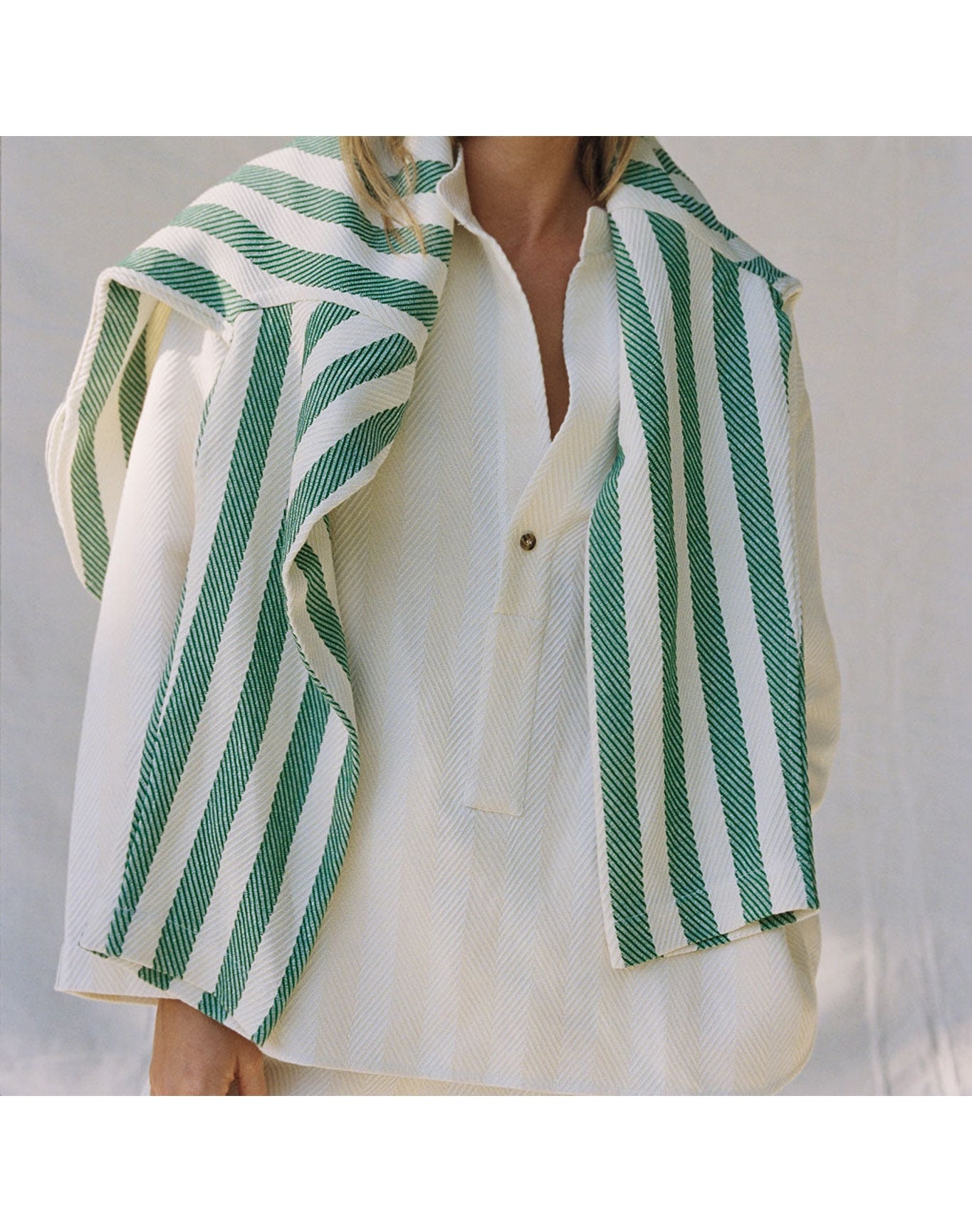 The Pop-Over Shirt | Green