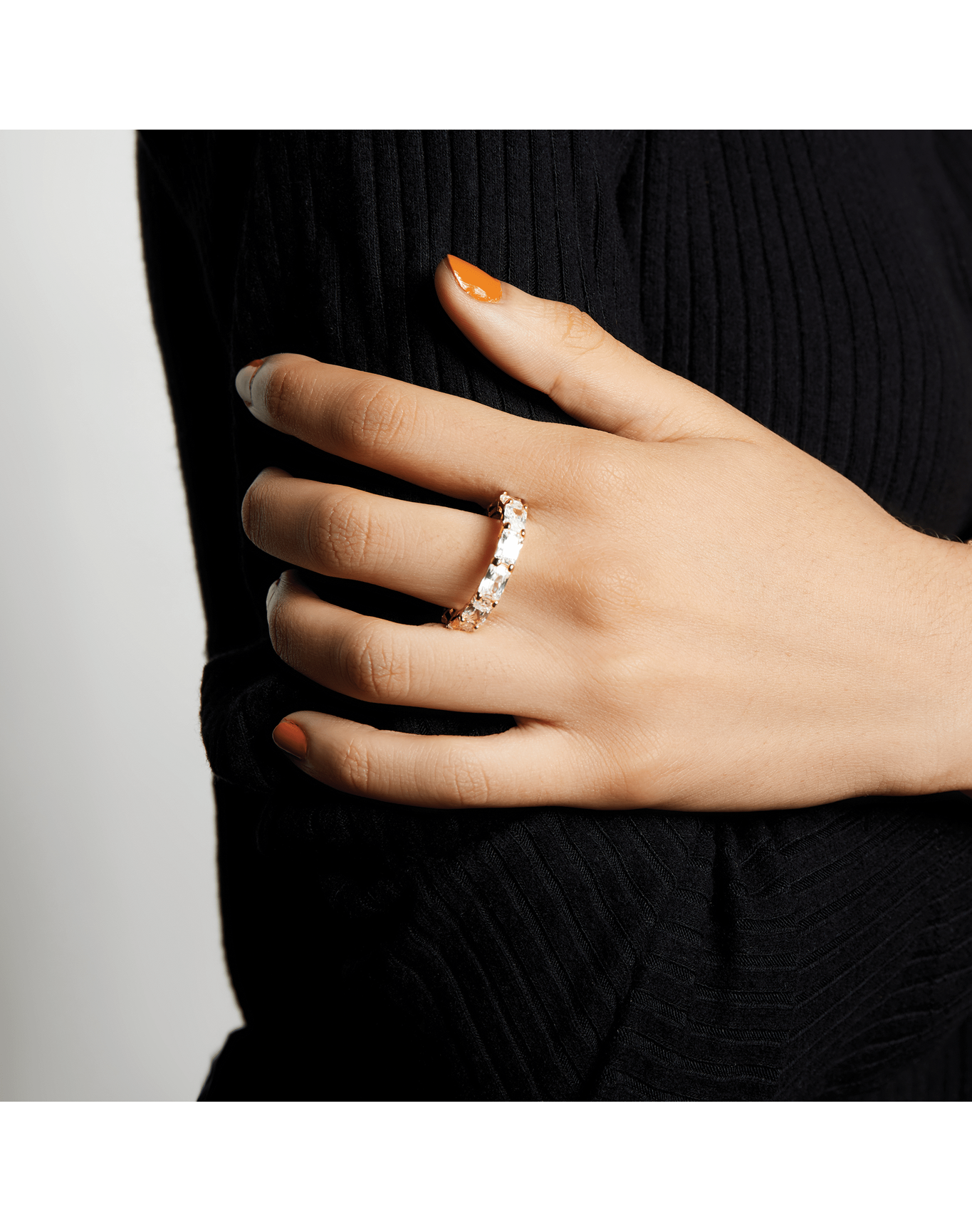 Size 5 - 8 | The Radiant Eternity Band | Gold Vermeil and Sterling Silver