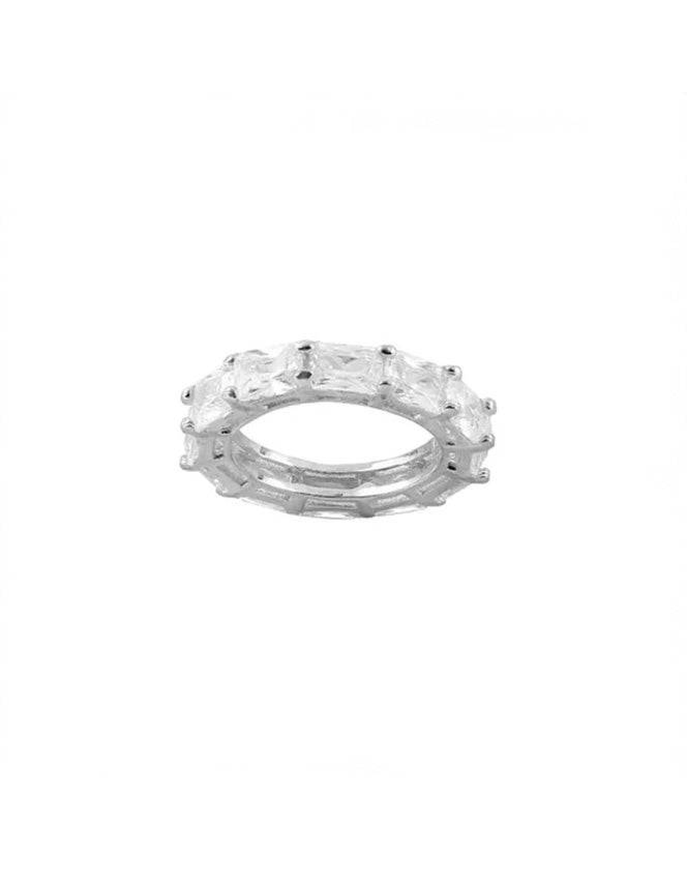 Size 5 - 8 | The Radiant Eternity Band | Gold Vermeil and Sterling Silver
