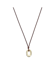 The Saia Cord Pendant Necklace | 18kt Gold Vermeil