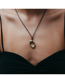 The Saia Cord Pendant Necklace | 18kt Gold Vermeil