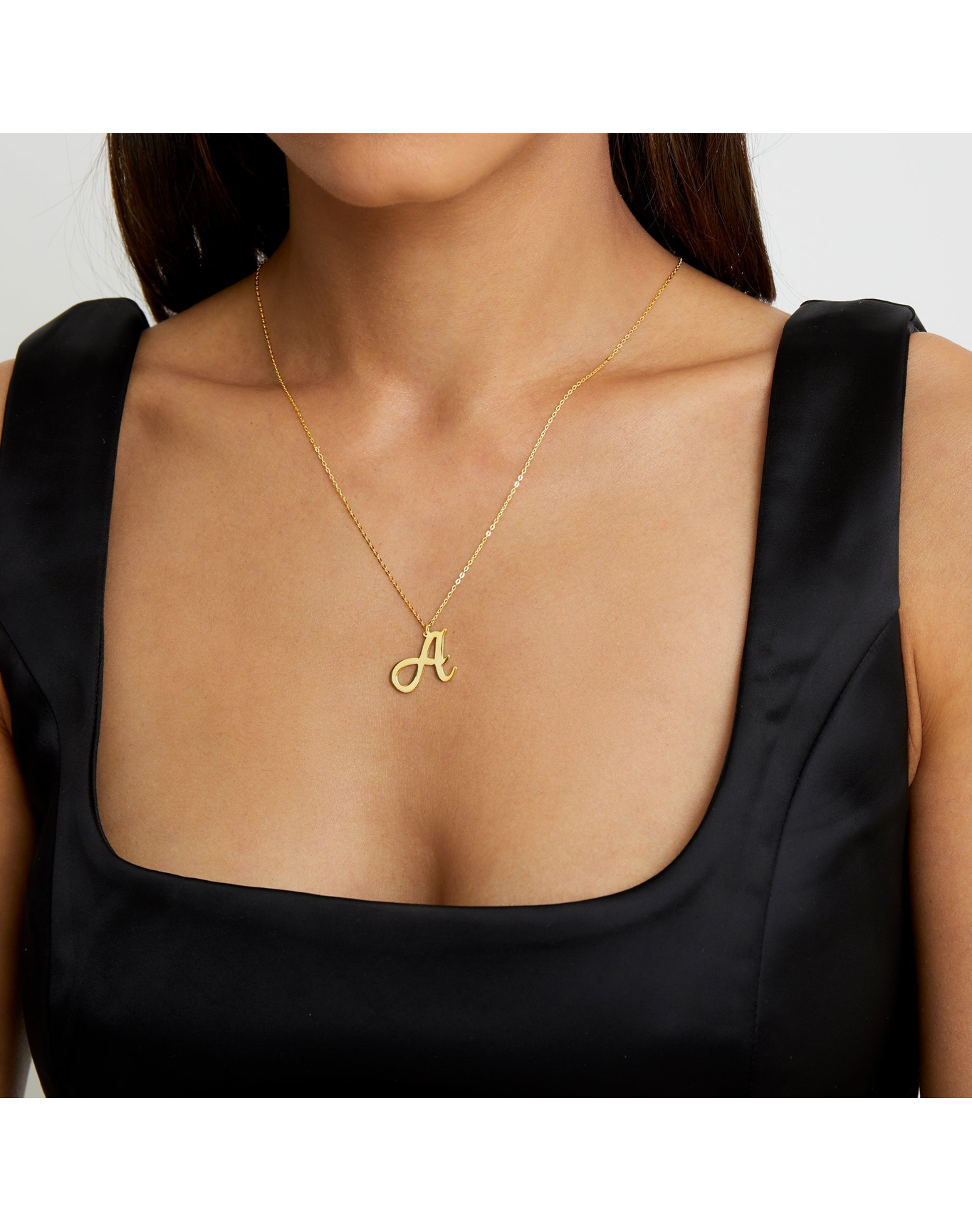 The Signature Script Pendant Necklace | Gold Vermeil