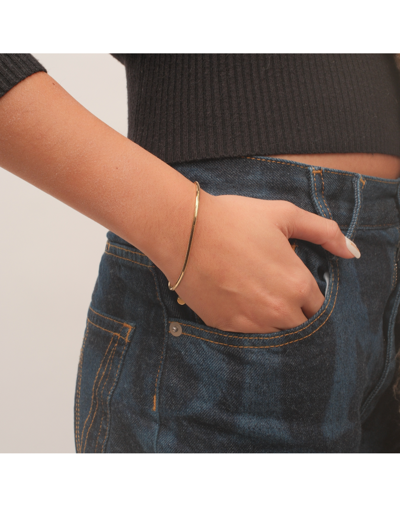 The Snake Chain Bracelet | Gold Plated Brass