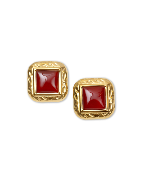 The Black Heirloom Earrings | Brass