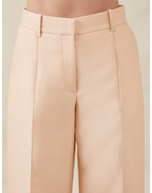 The Tailored Trousers In Lucent Wool | Blush