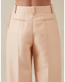 The Tailored Trousers In Lucent Wool | Blush