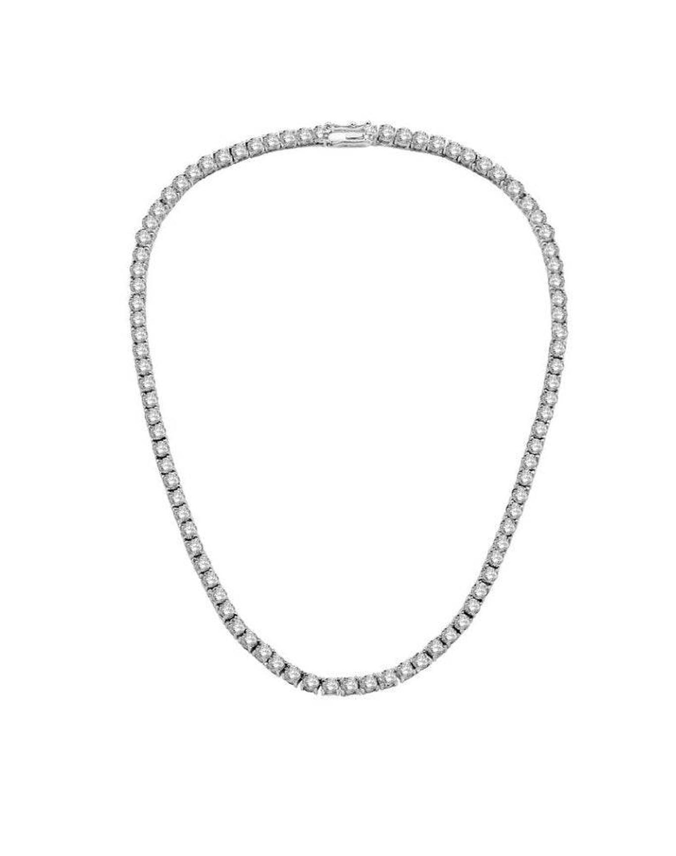 The Tennis Necklace | Gold Vermeil and Sterling Silver