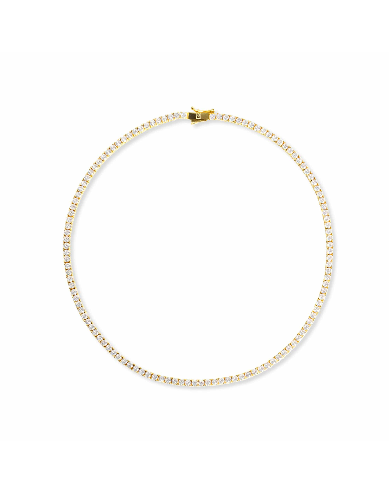 The Tennis Necklace | Gold Vermeil and Sterling Silver