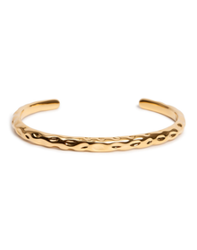 The Textured Bangle | Gold Plated