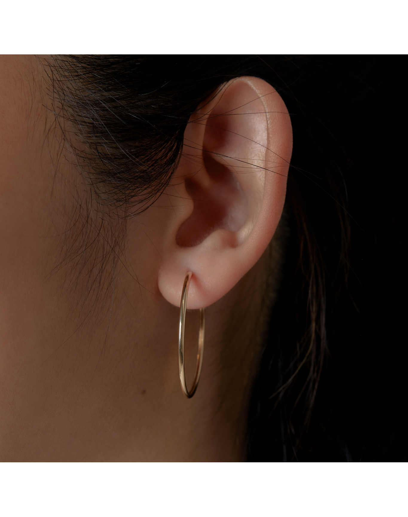 The Thin Mulberry Hoop Earrings | Gold and Silver
