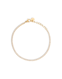 The Thin Tennis Bracelet | Gold Plated Brass