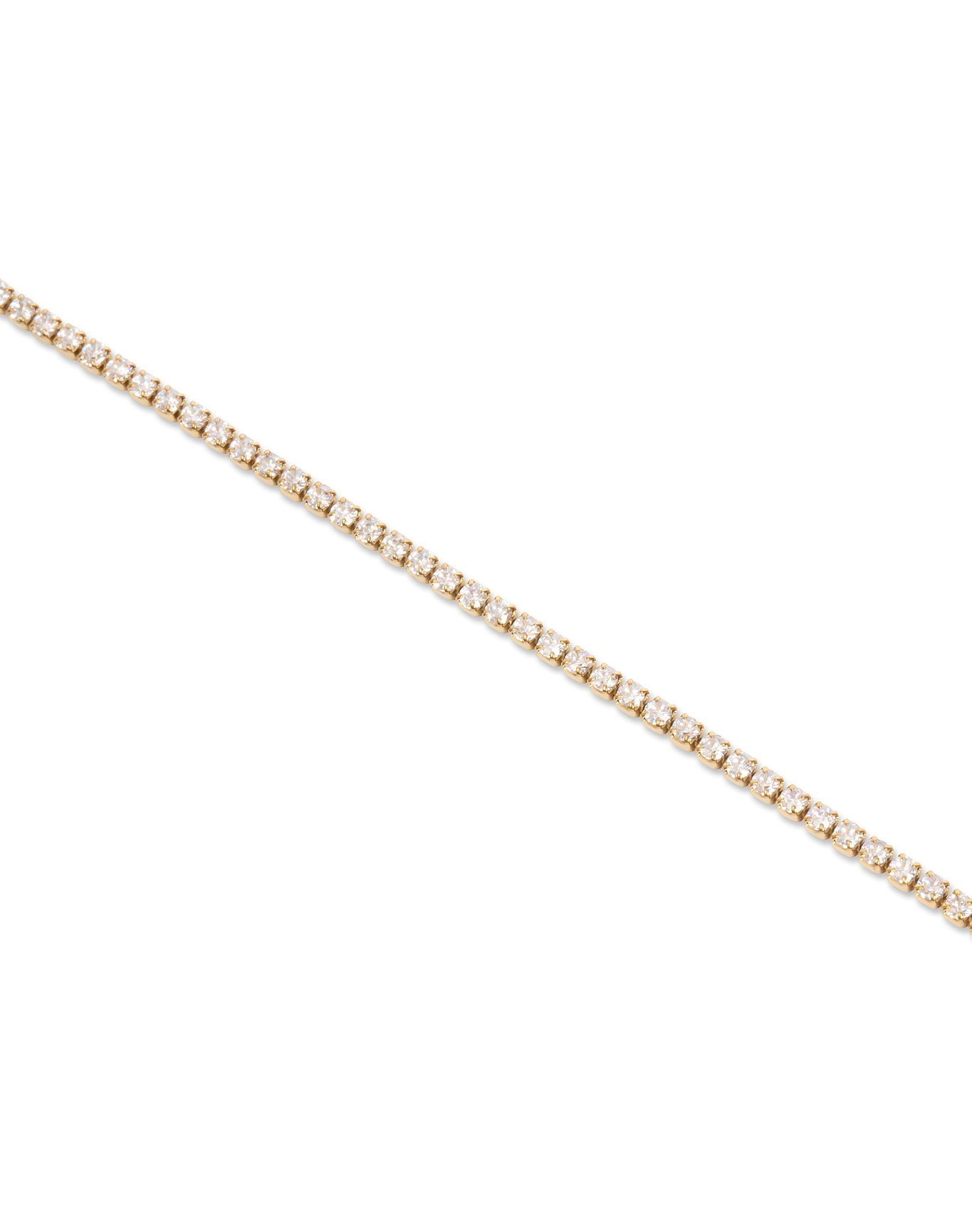 The Thin Tennis Bracelet | Gold Plated Brass