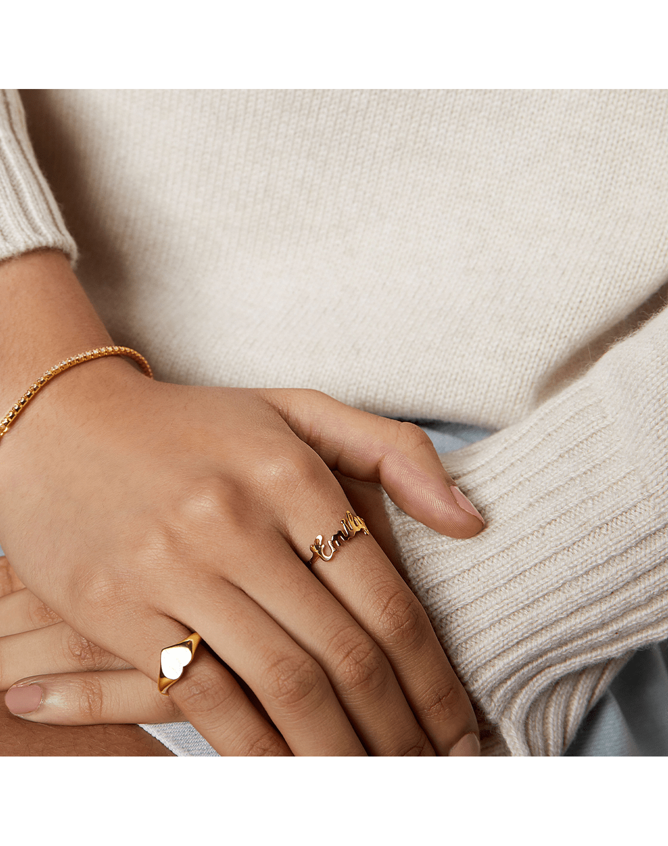 Size 3 - 8 | The Tiny Heart Pinky Signet Ring | Gold Vermeil and Sterling Silver