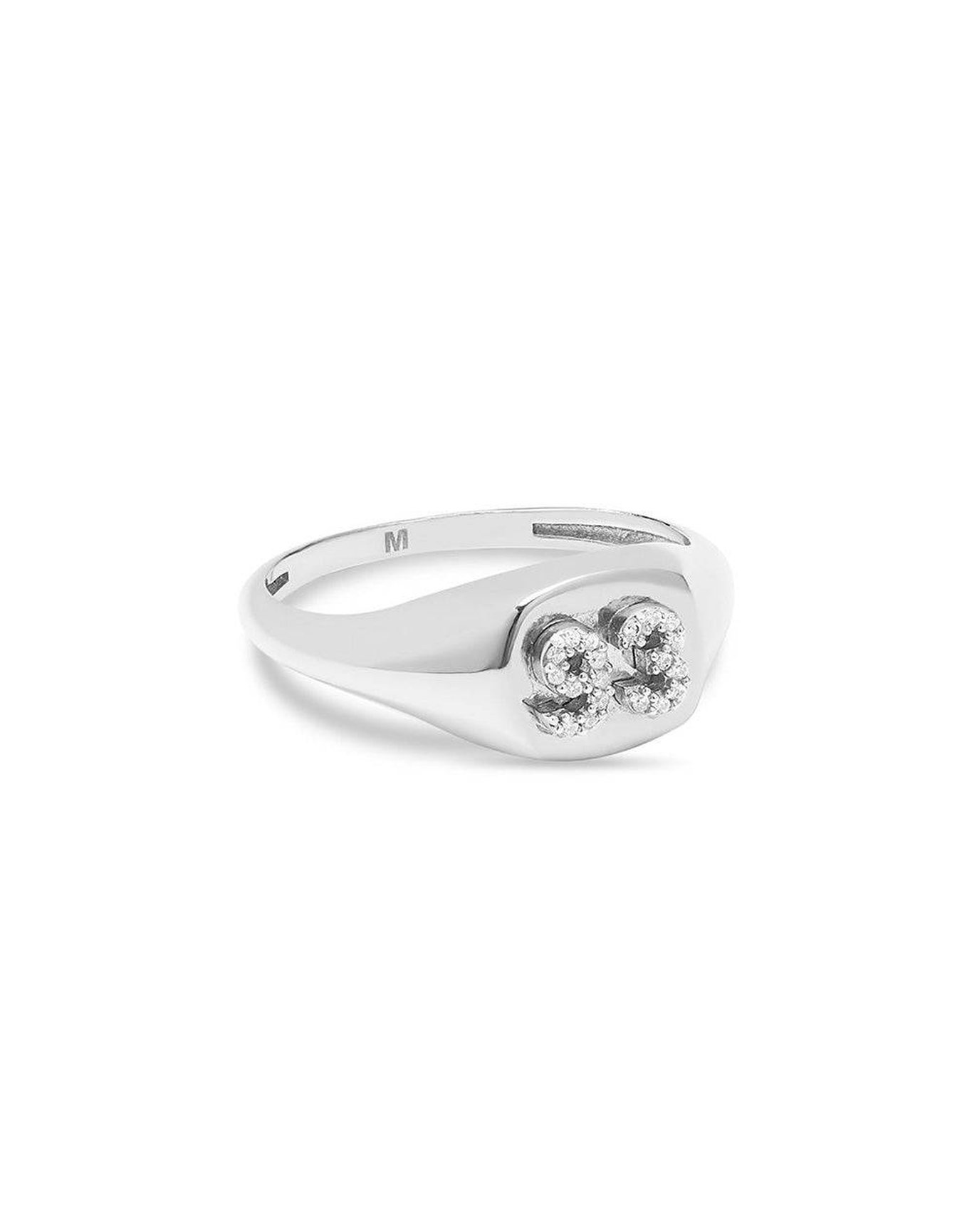 The Tiny Varsity Signet Ring | Gold Vermeil and Sterling Silver