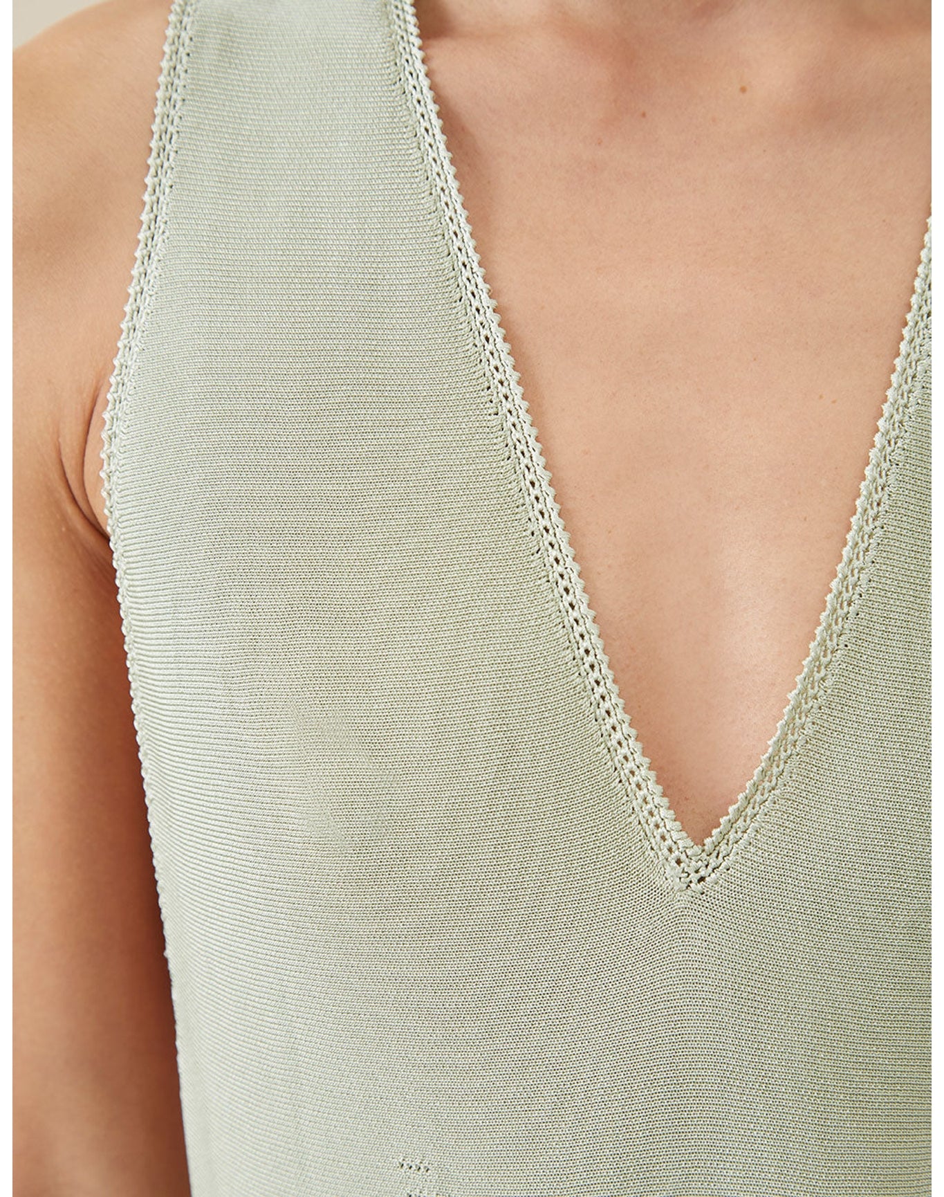 The Twist-Back Dress | Sage