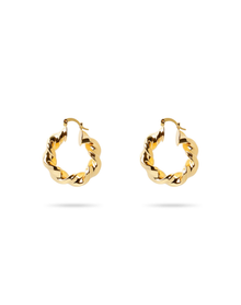 The Twisted Belle Hoop Earrings | Gold Filled