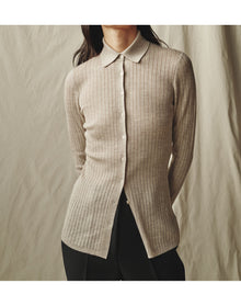 The Whisper Knit Polo | Taupe