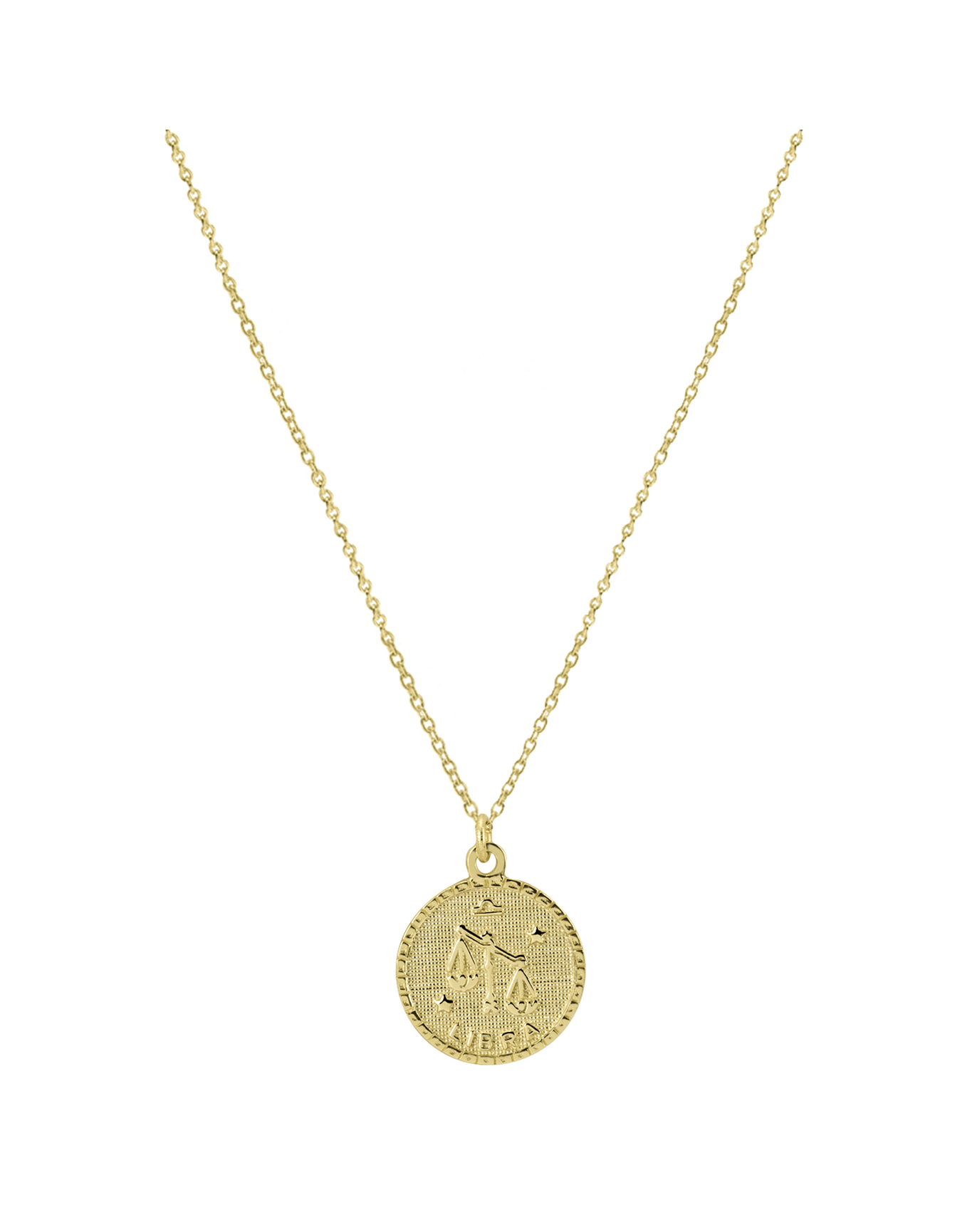 The Zodiac Medal Necklace | Gold Vermeil and Sterling Silver
