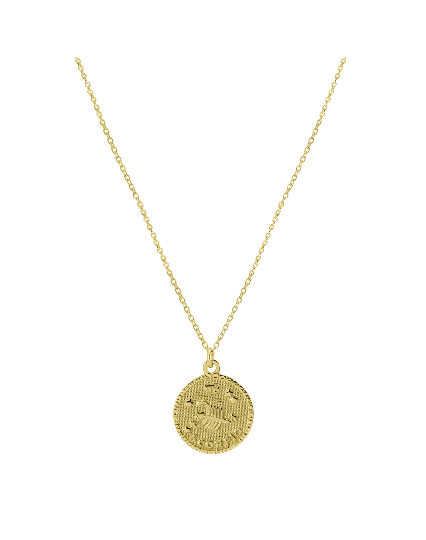 The Zodiac Medal Necklace | Gold Vermeil and Sterling Silver