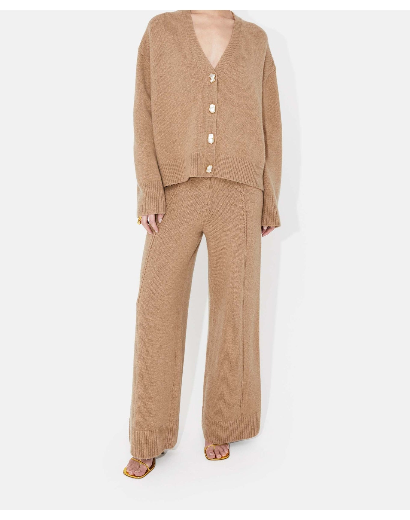 Theia Cashmere Trousers | Camel