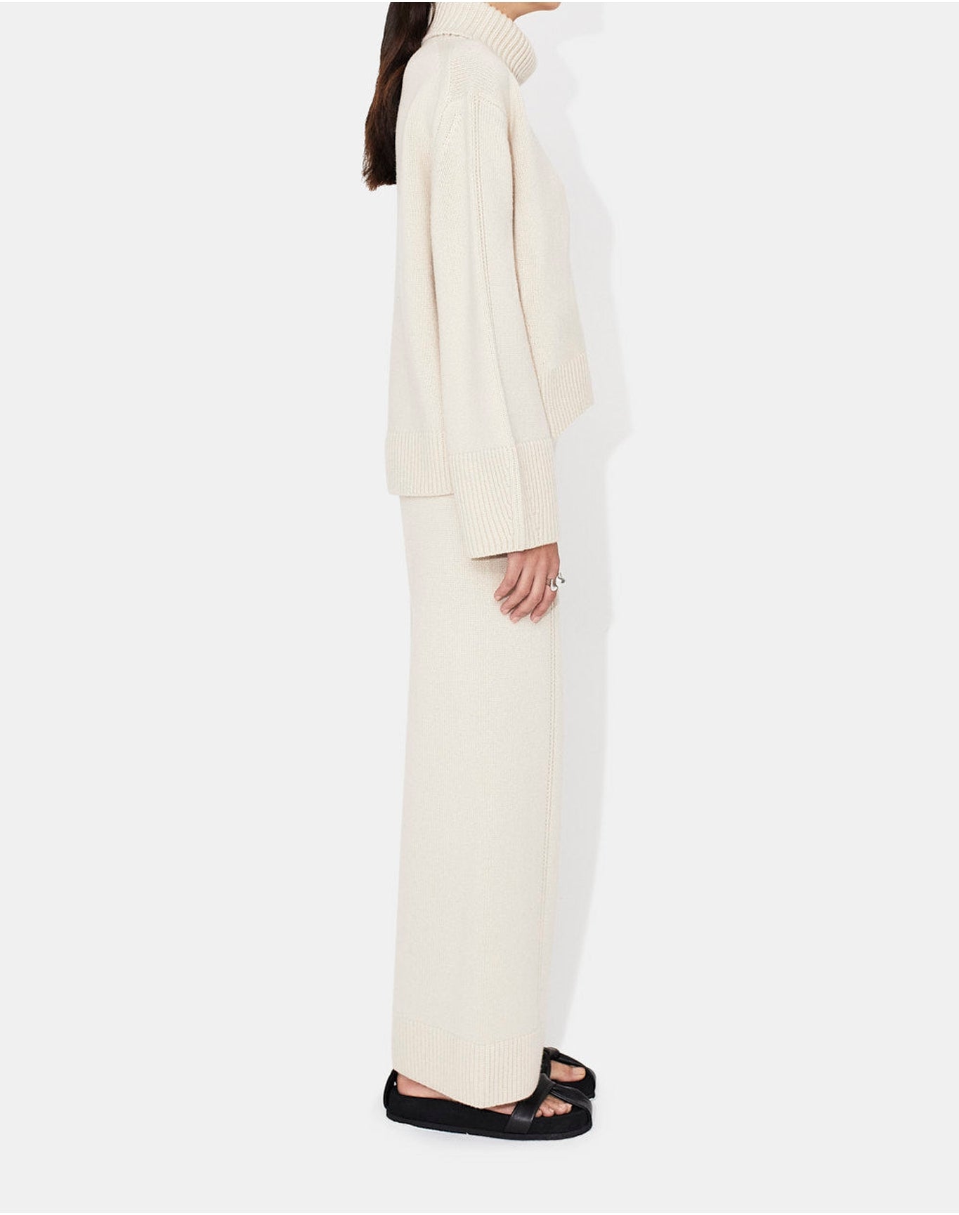 Theia Cashmere Trousers | Creme