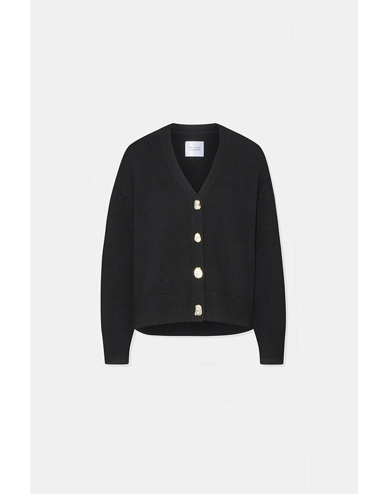 Theia Pearl Cardigan | Black