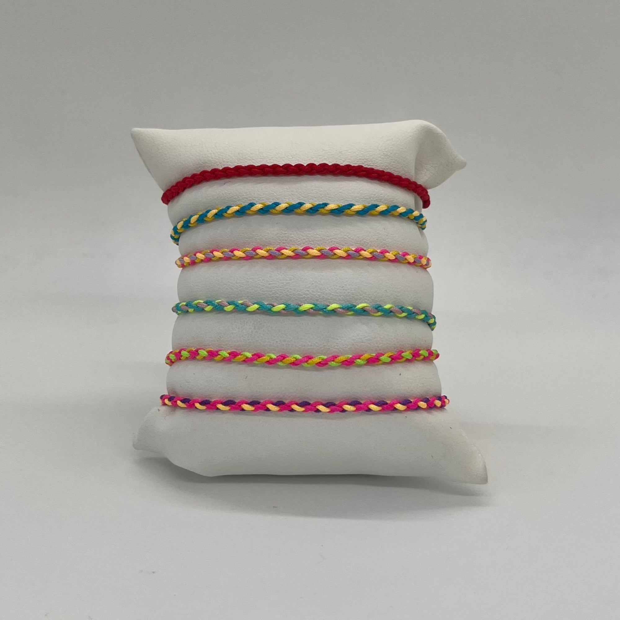Cord Bracelet | 10K Yellow Gold | Yellow Pink/Purple