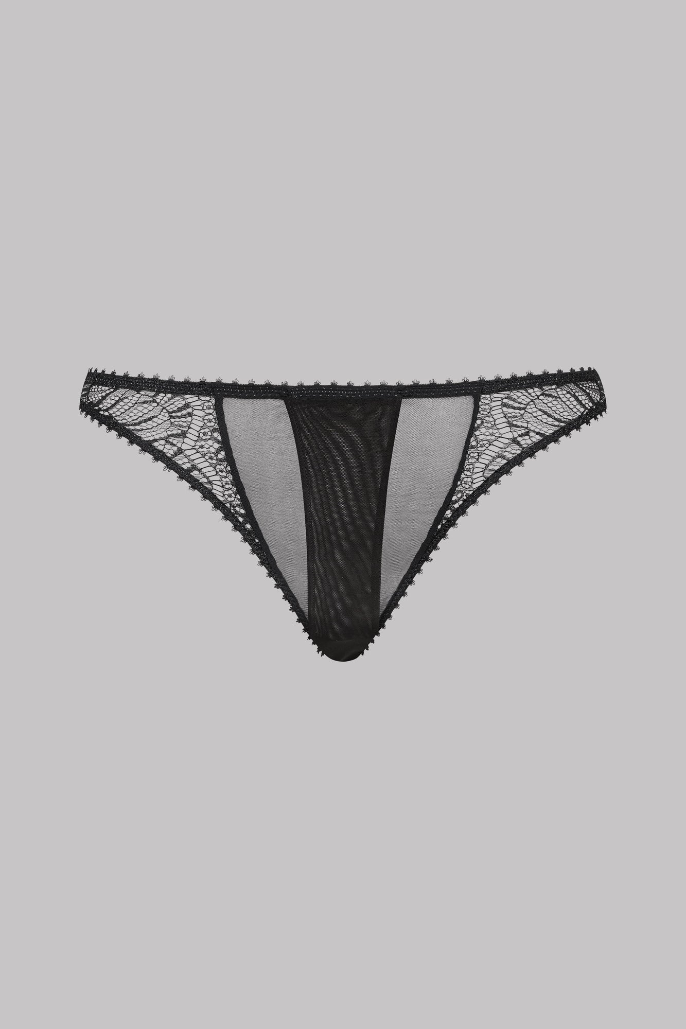 Openable thong - Accroche Coeur | Black