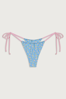 Tia skimpy floral bikini bottom blue hawaii