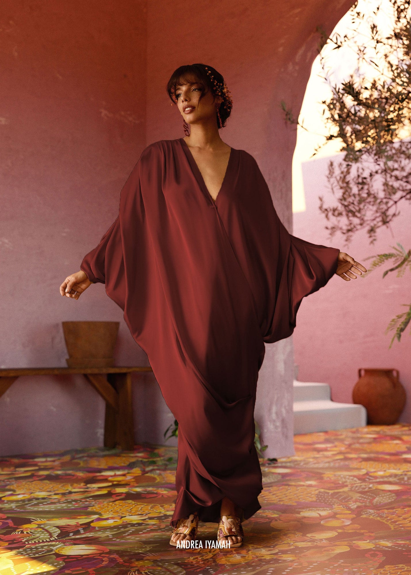 Tibara Kaftan Dress | Cinnamon