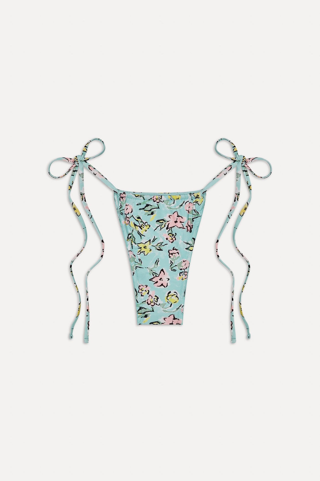 Tidal Micro String Bikini Bottom Pastel Peony