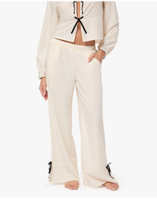 Tie Bottoms | Ivory x Black
