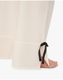 Tie Bottoms | Ivory x Black