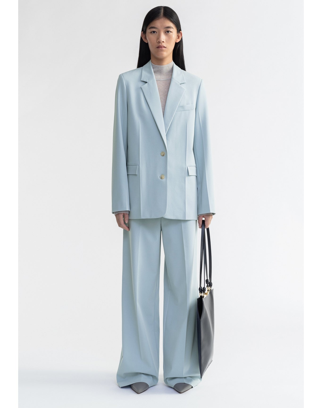 Tonka | Single-Breasted Blazer | Ice Blue