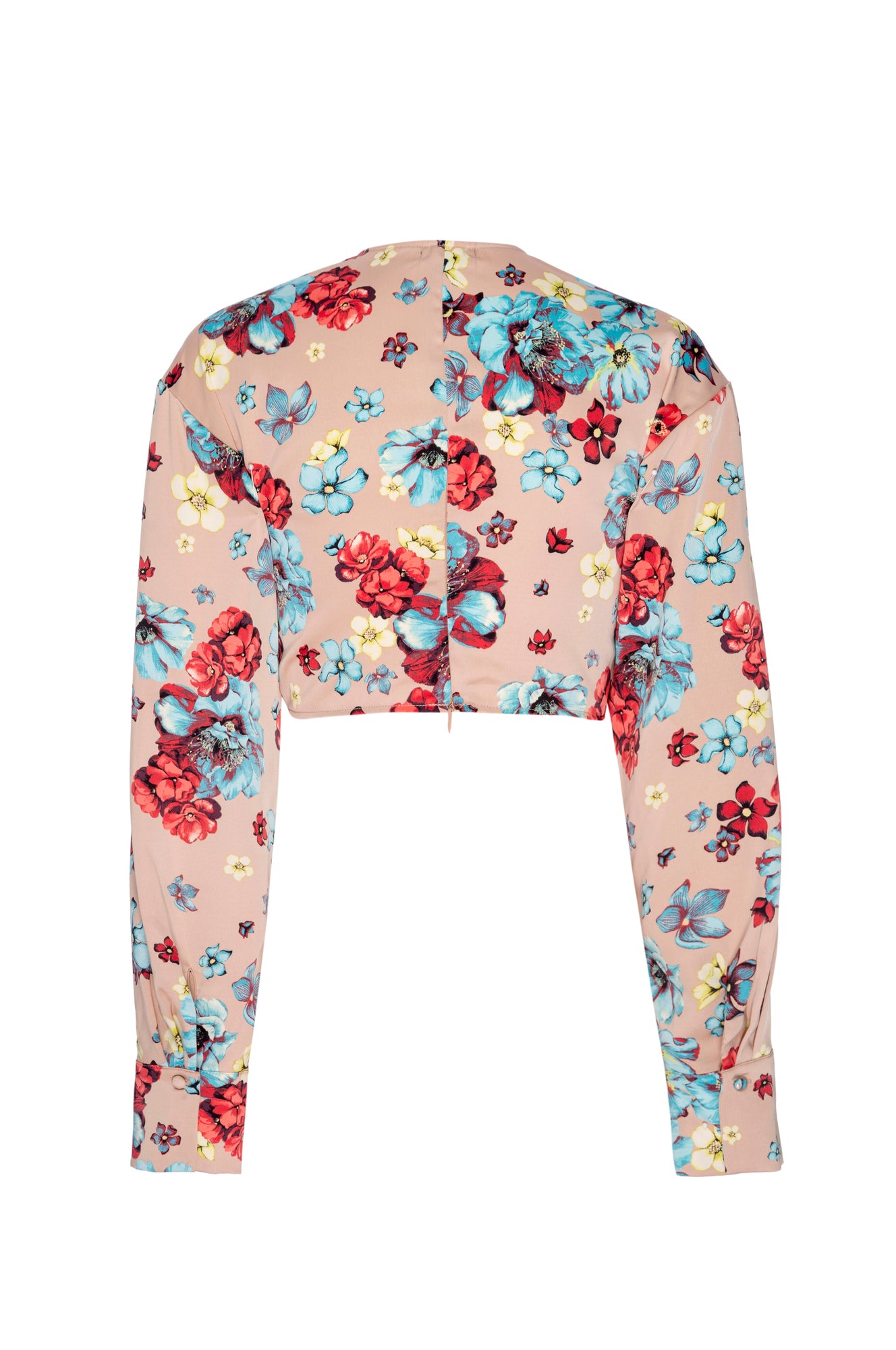 Annalise Crop Top | Aqua Bouquet