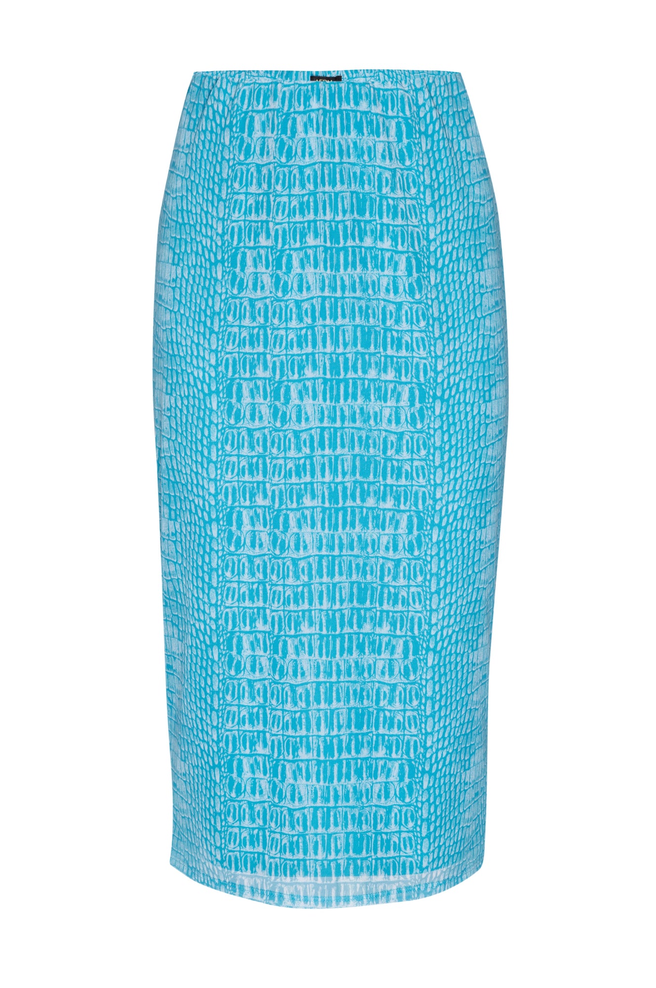 Lynn Mesh Skirt | Aqua Snake