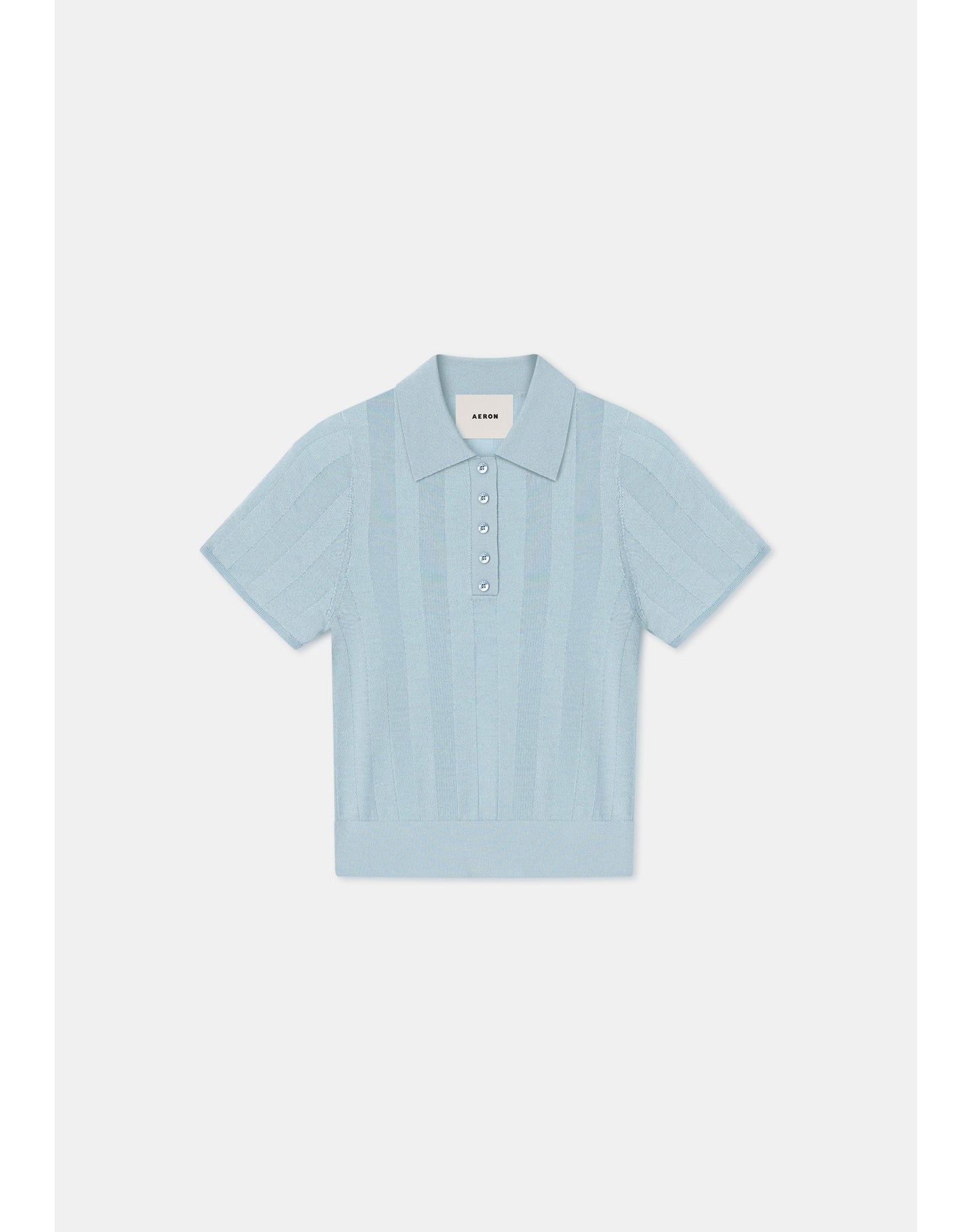 Tosca | Extrafine Merino Wool Polo | Ice Blue