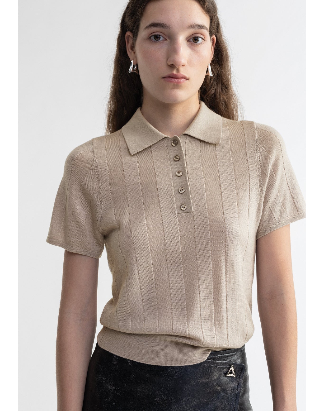 Tosca | Extrafine Merino Wool Polo | Mist