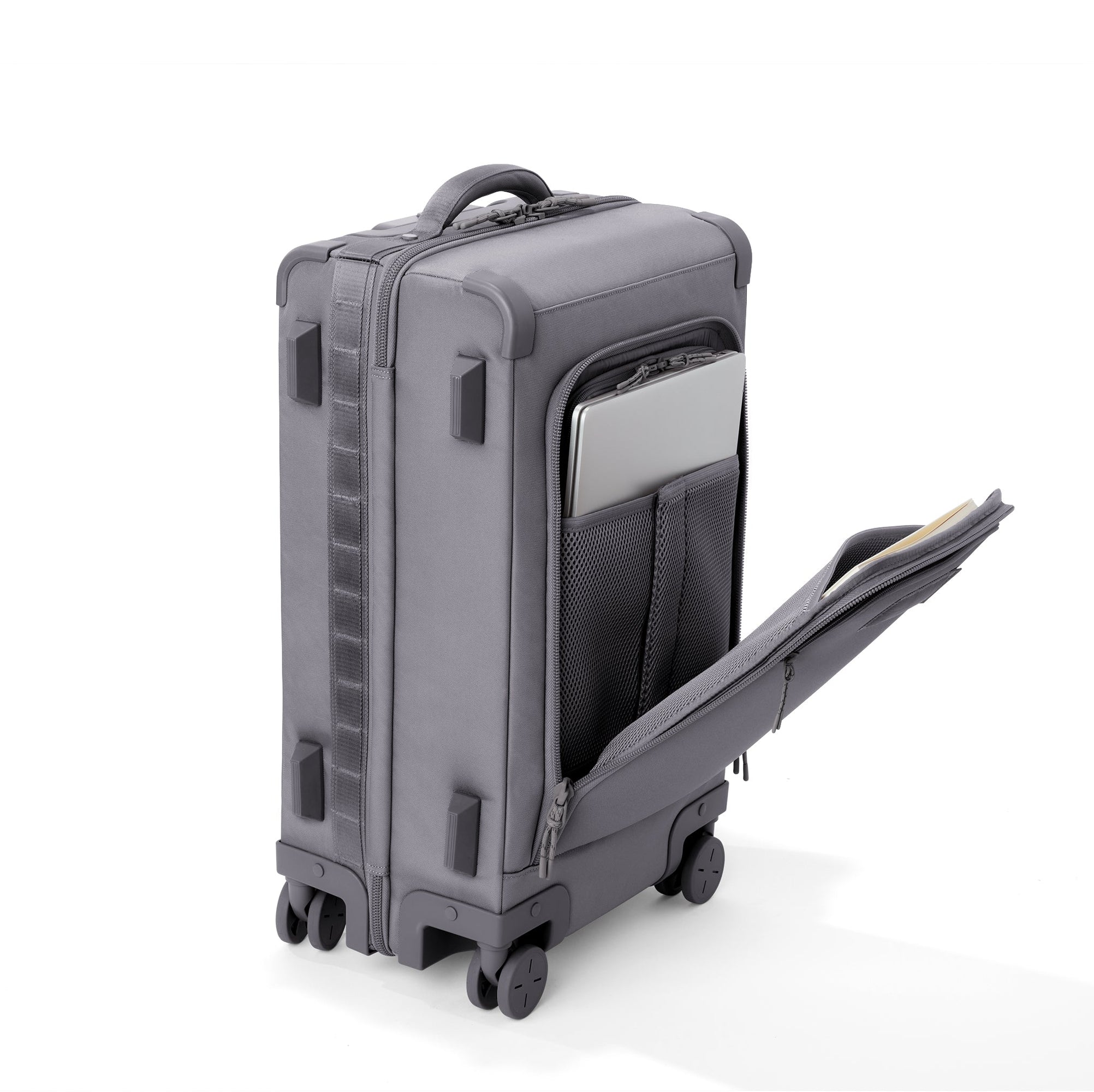 Seattle Carry-On Luggage | Ash | Recycled 900D Poly | Larger - 23.5"