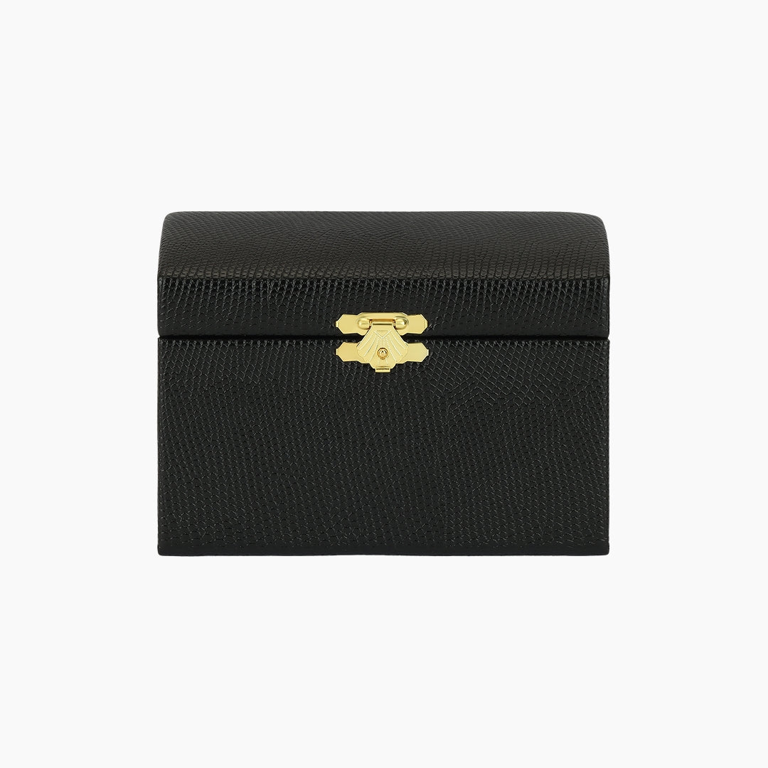 Vintage Jewelry Travel Case | Black