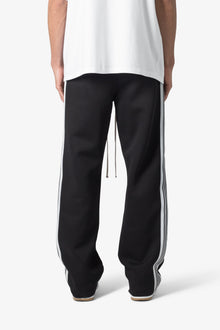 Tricot Side Stripe Pants | Black